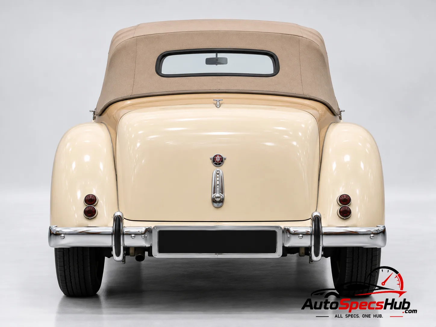 1948 Jensen PW 4 Liter Convertible rear view