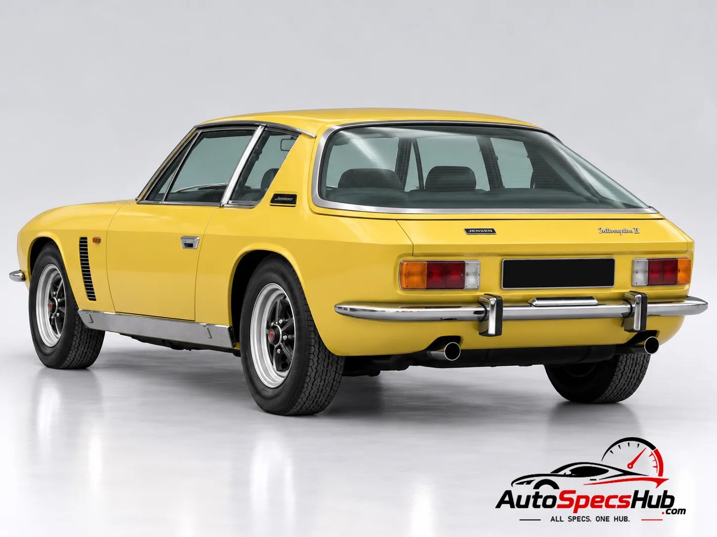 1969 Jensen Interceptor II rear three-quarter view