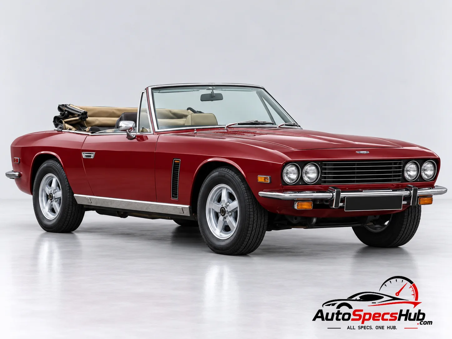 1974 Jensen Interceptor Convertible front three-quarter view