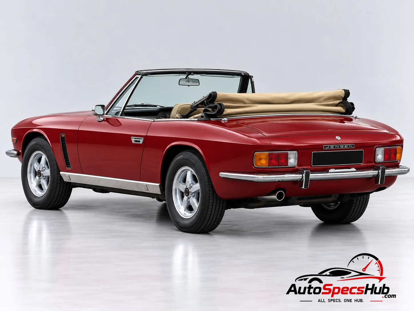 1974 Jensen Interceptor Convertible rear three-quarter view