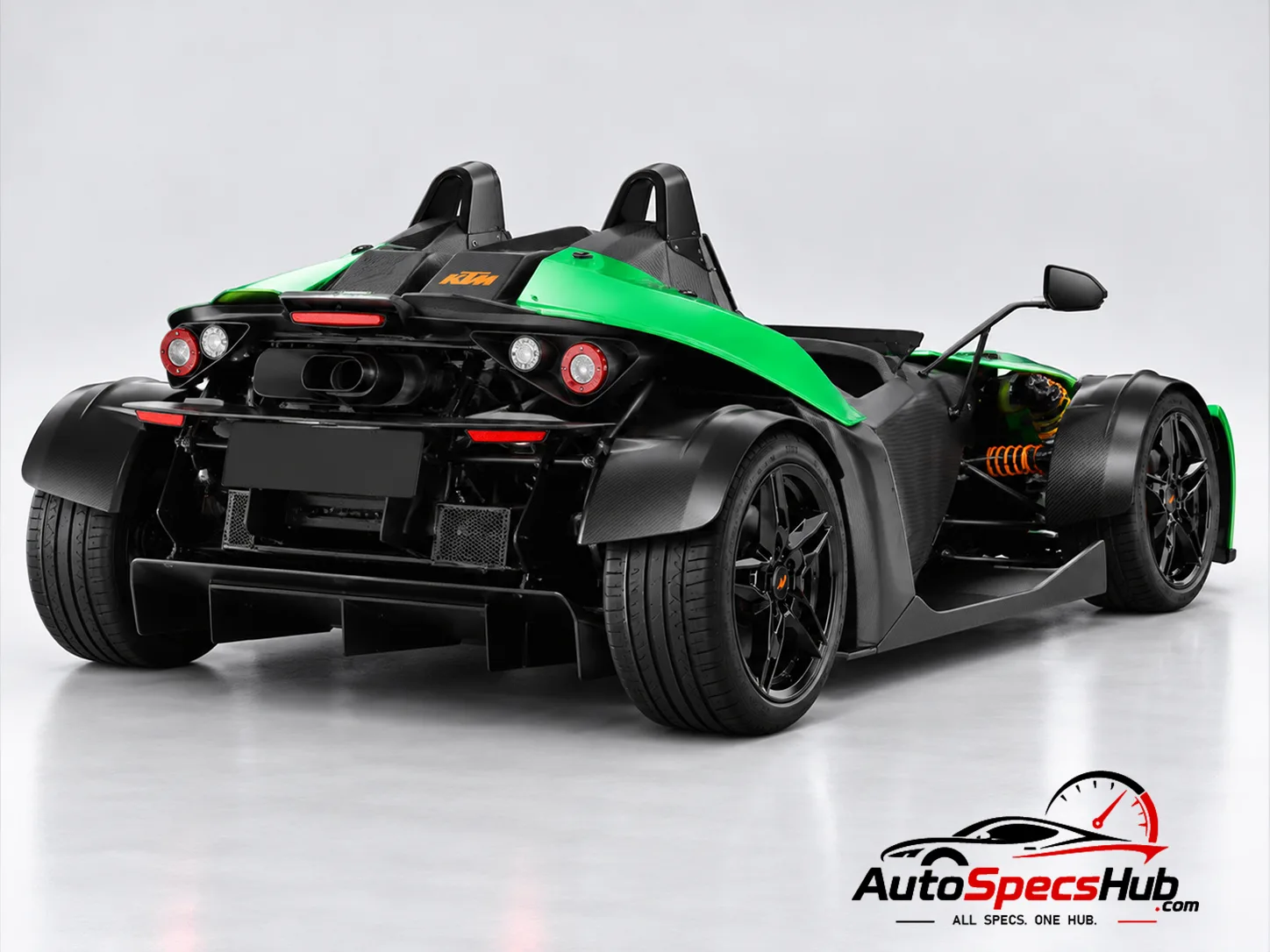 2014 KTM X-Bow R rear three-quarter view