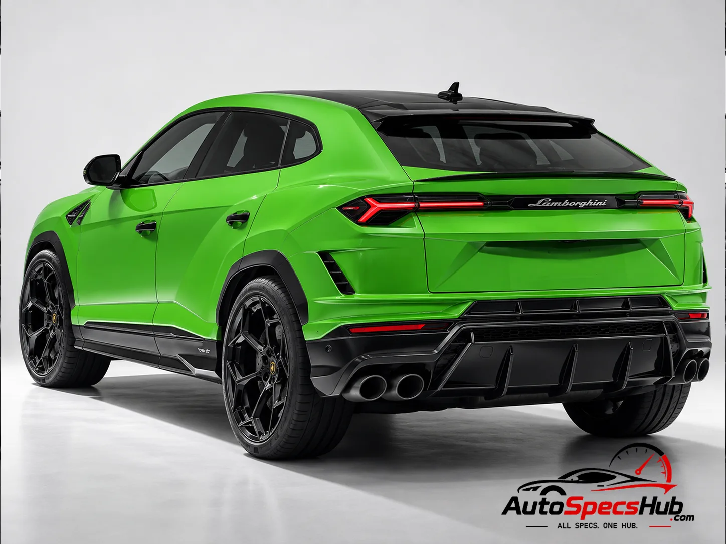 2022 Lamborghini Urus Performante rear three-quarter view