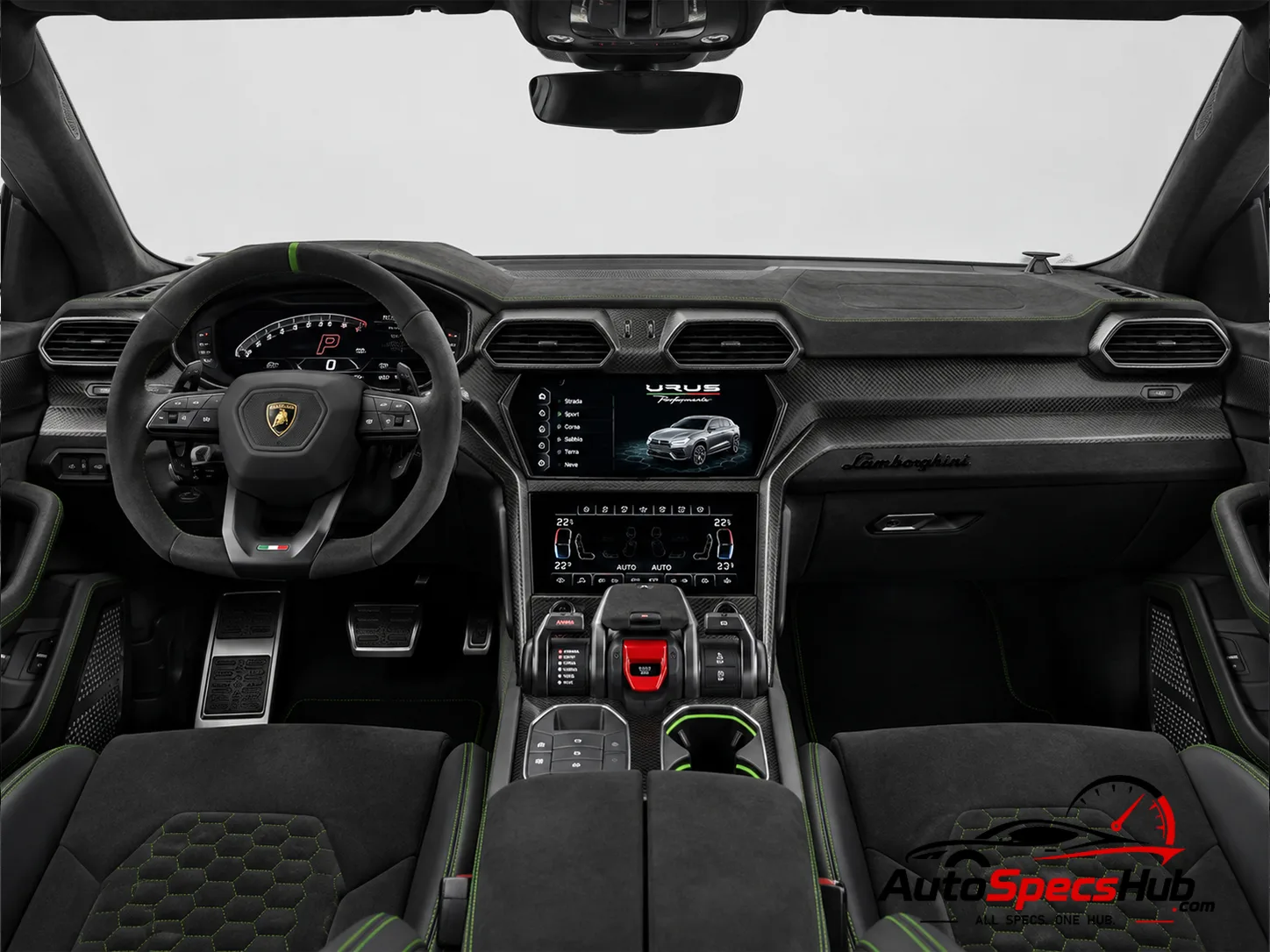 2022 Lamborghini Urus Performante interior dashboard and front cabin