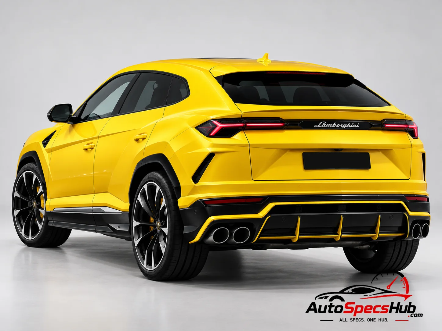 2018 Lamborghini Urus rear three-quarter view
