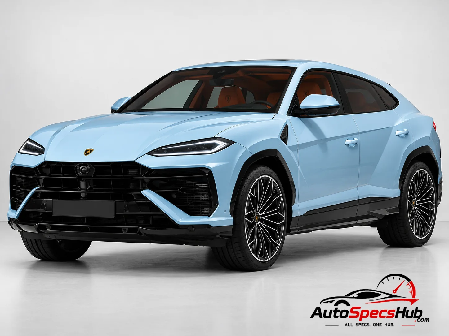 2025 Lamborghini Urus SE front three-quarter view
