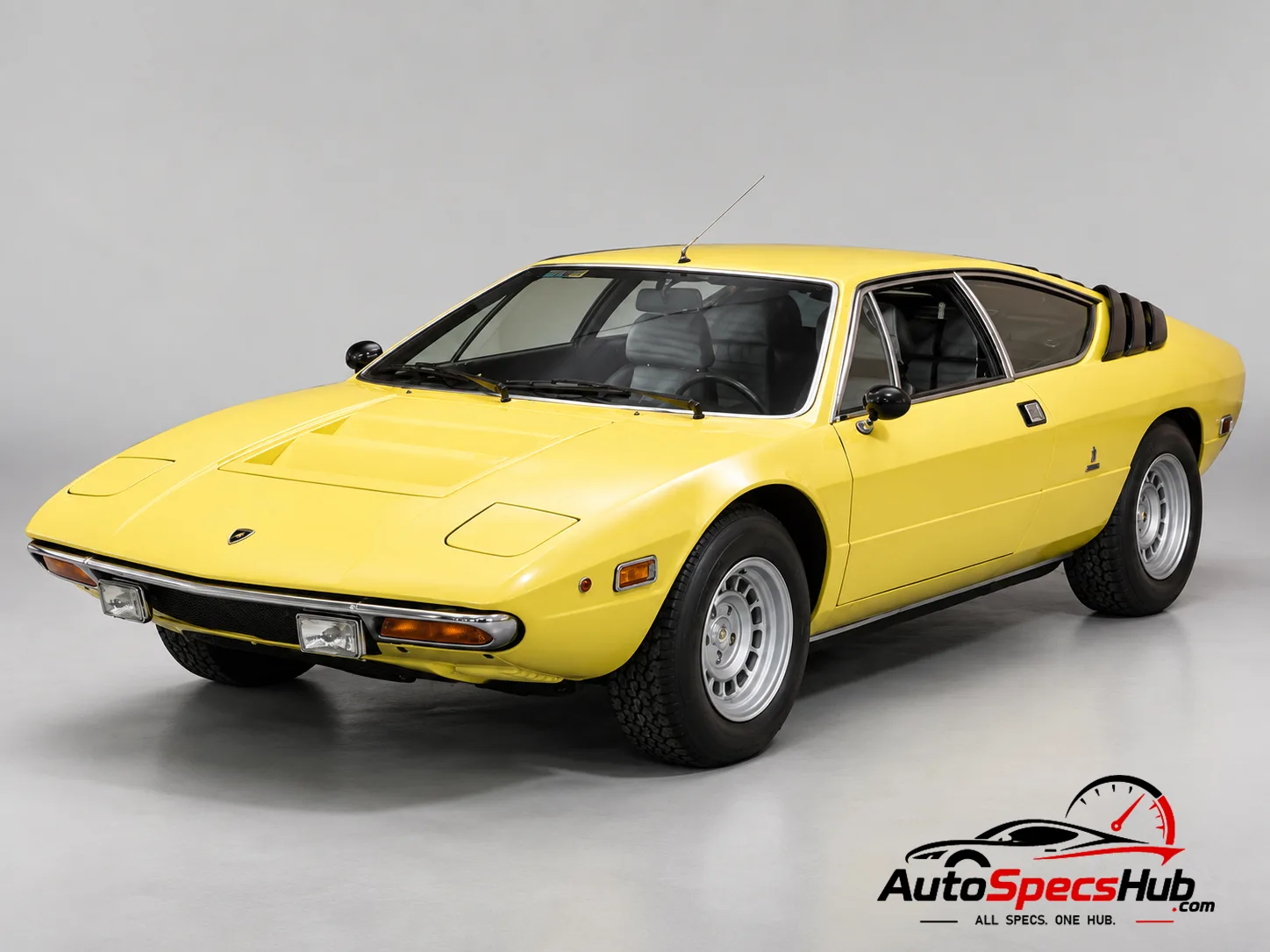 1975 Lamborghini Urraco P300 front three-quarter view