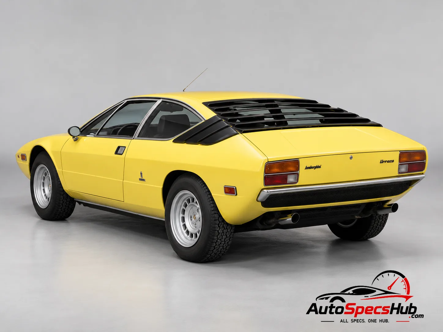 1975 Lamborghini Urraco P300 rear three-quarter view