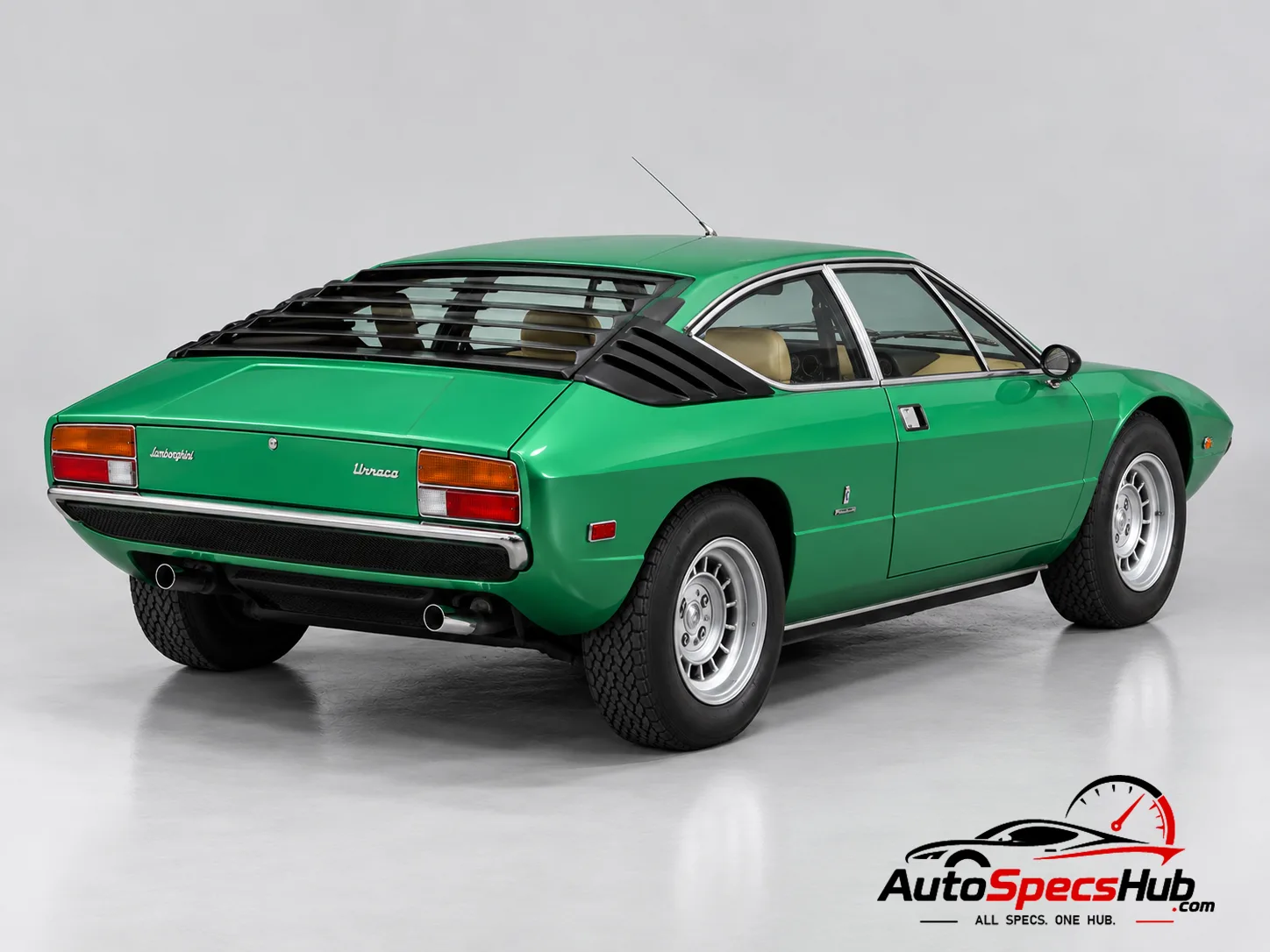1972 Lamborghini Urraco P250 rear three-quarter view