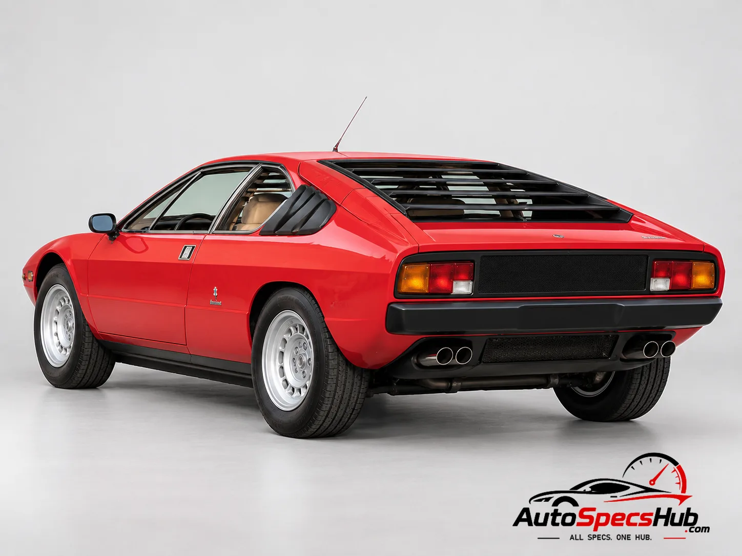 1972 Lamborghini Urraco P111 (USA) rear three-quarter view