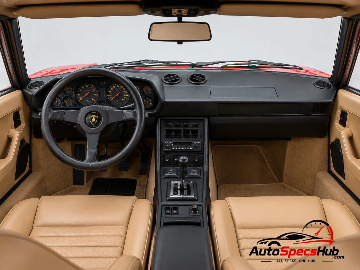 1972 Lamborghini Urraco P111 (USA) interior cockpit and seats