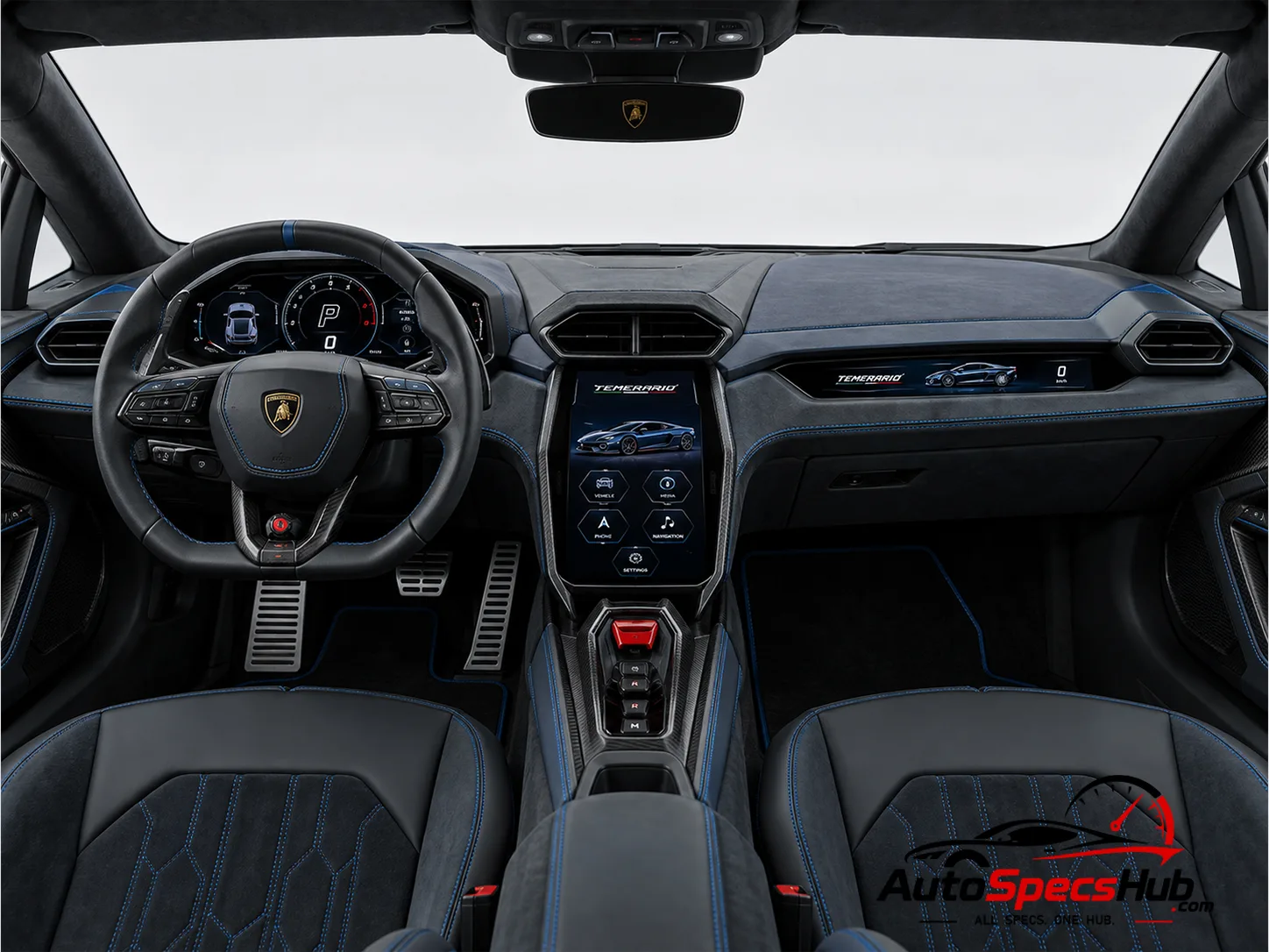 2025 Lamborghini Temerario interior cockpit and seats
