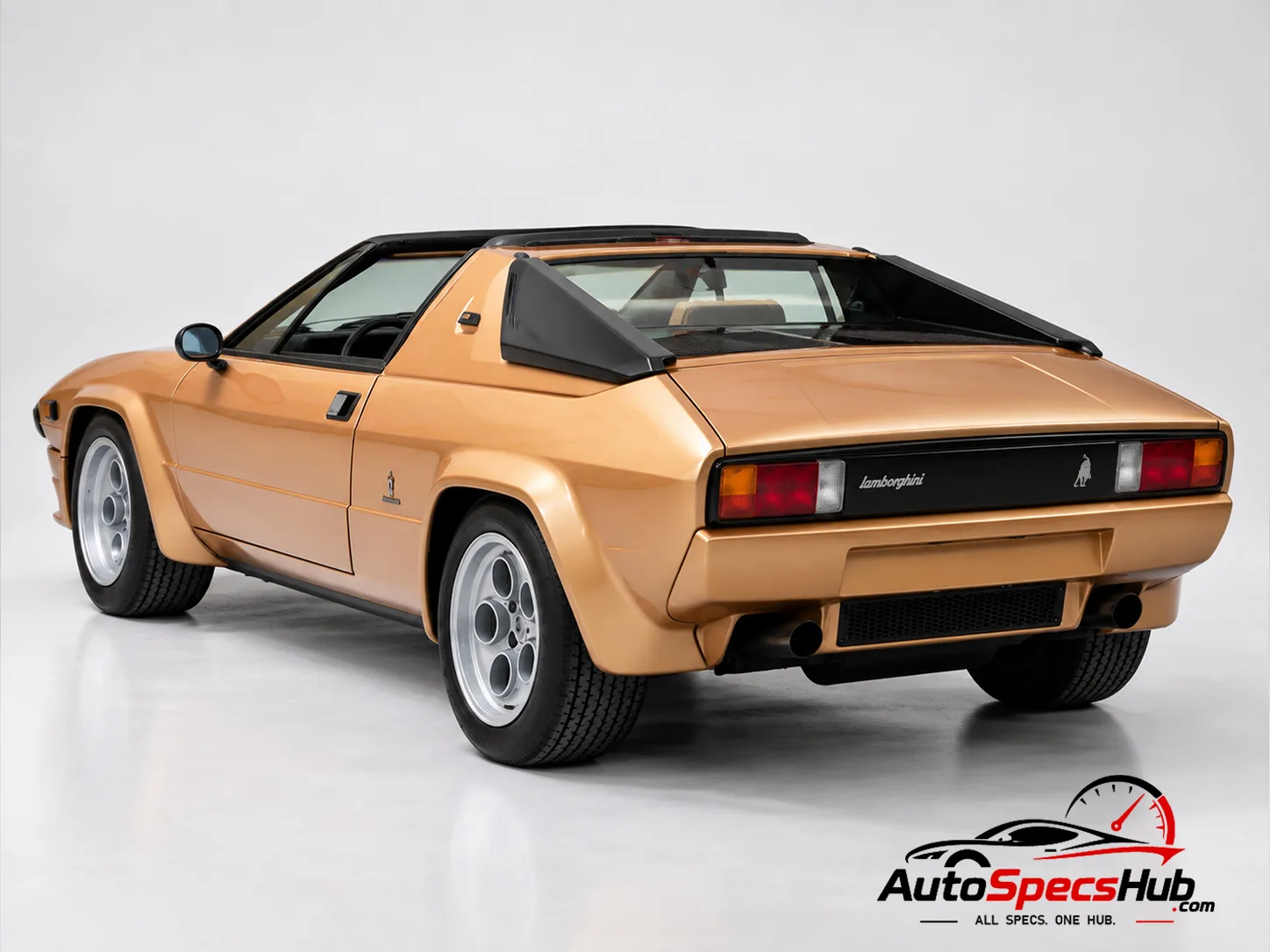 1976 Lamborghini Silhouette P300 rear three-quarter view