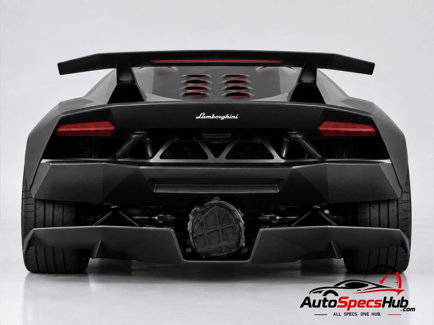 2012 Lamborghini Sesto Elemento rear view
