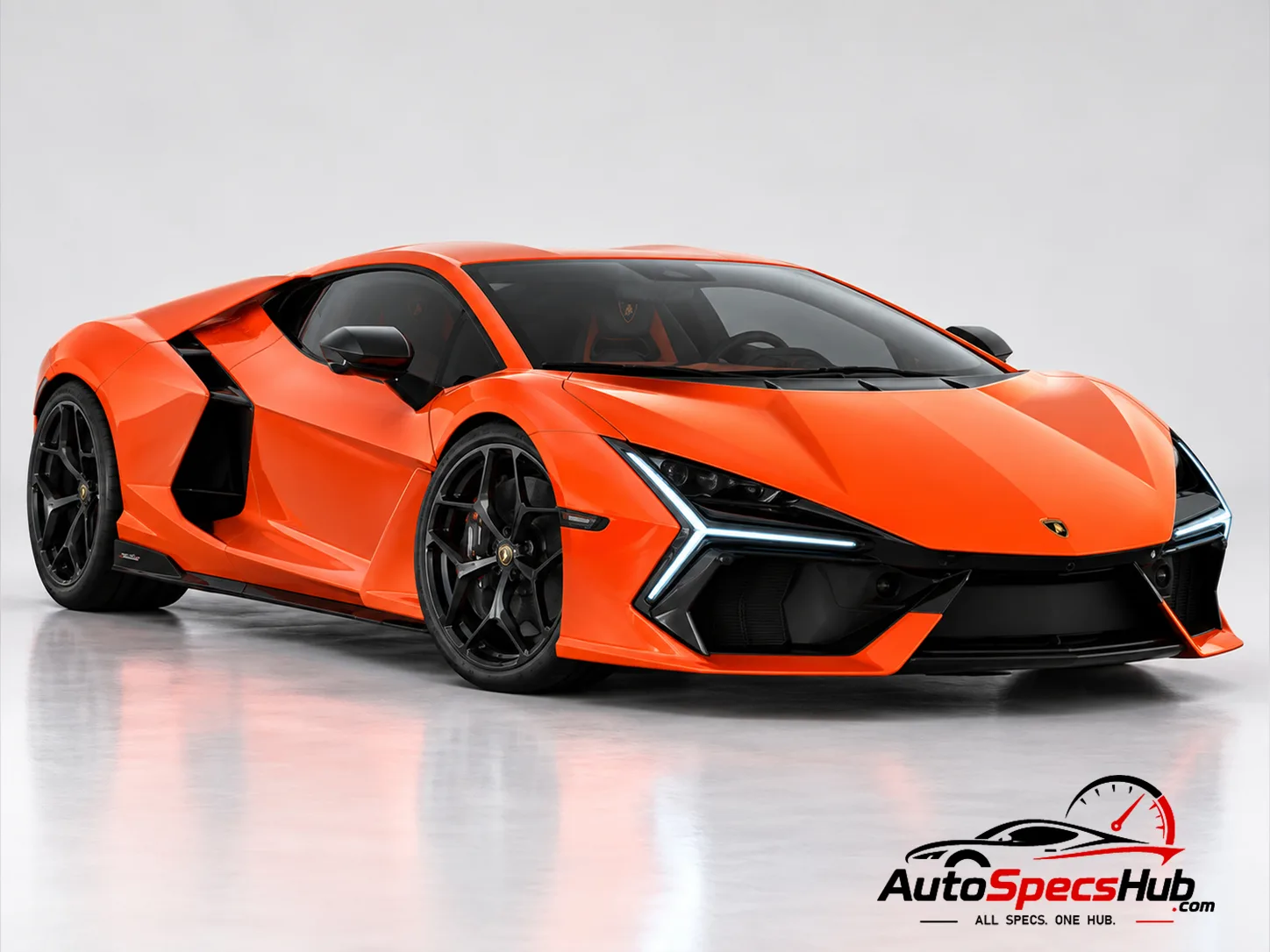 2023 Lamborghini Revuelto front three-quarter view