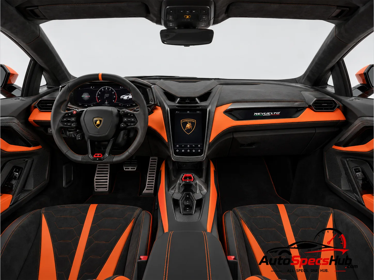 2023 Lamborghini Revuelto interior cockpit and seats