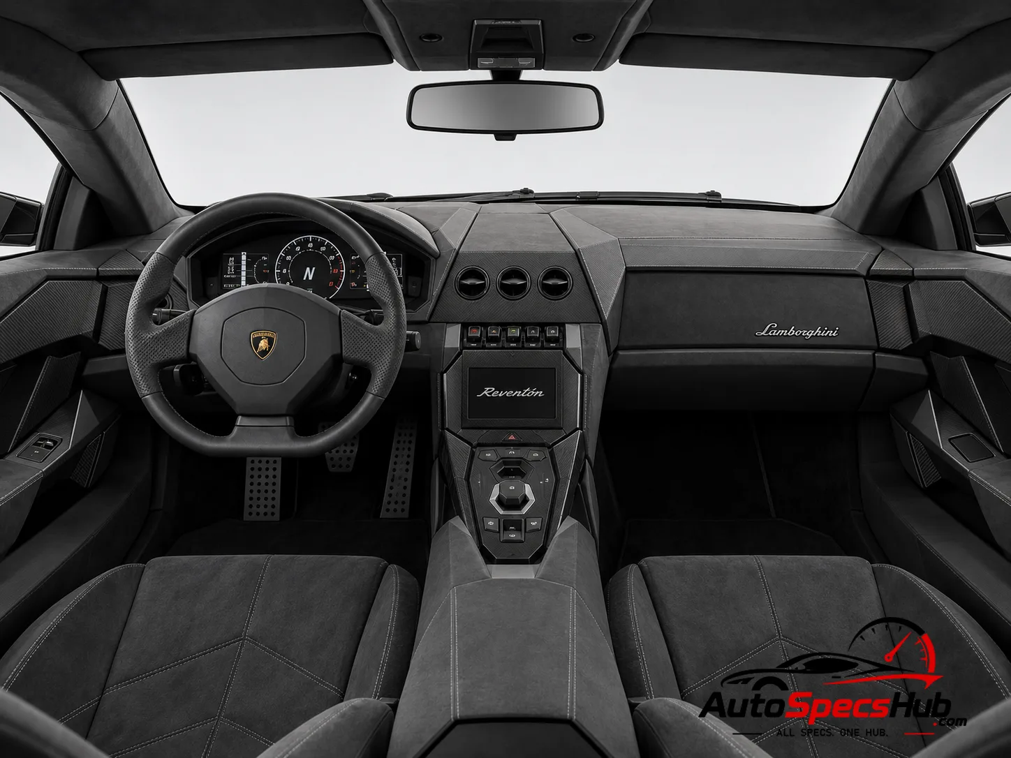 2007 Lamborghini Reventón interior cockpit and seats