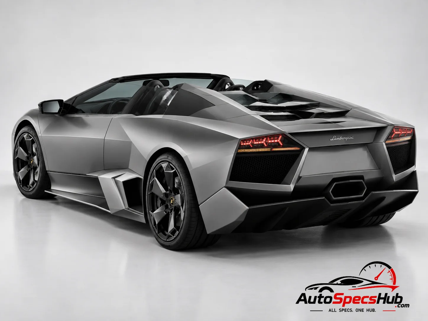 2009 Lamborghini Reventón Roadster rear three-quarter view
