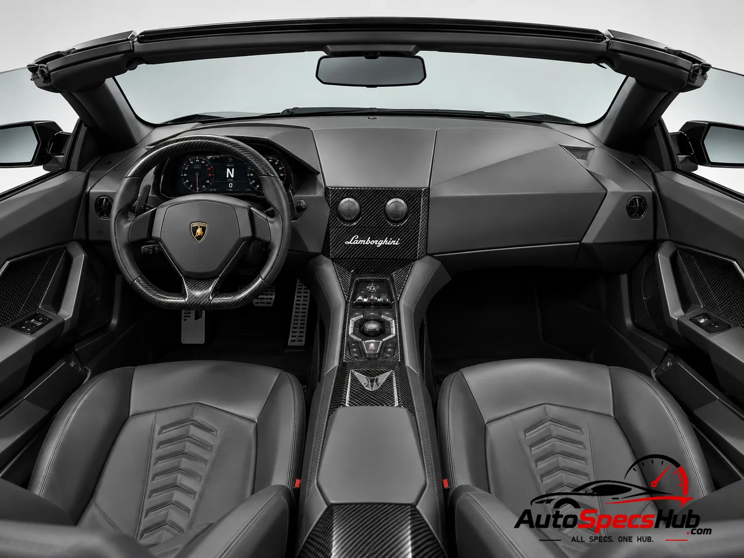 2009 Lamborghini Reventón Roadster interior cockpit and seats