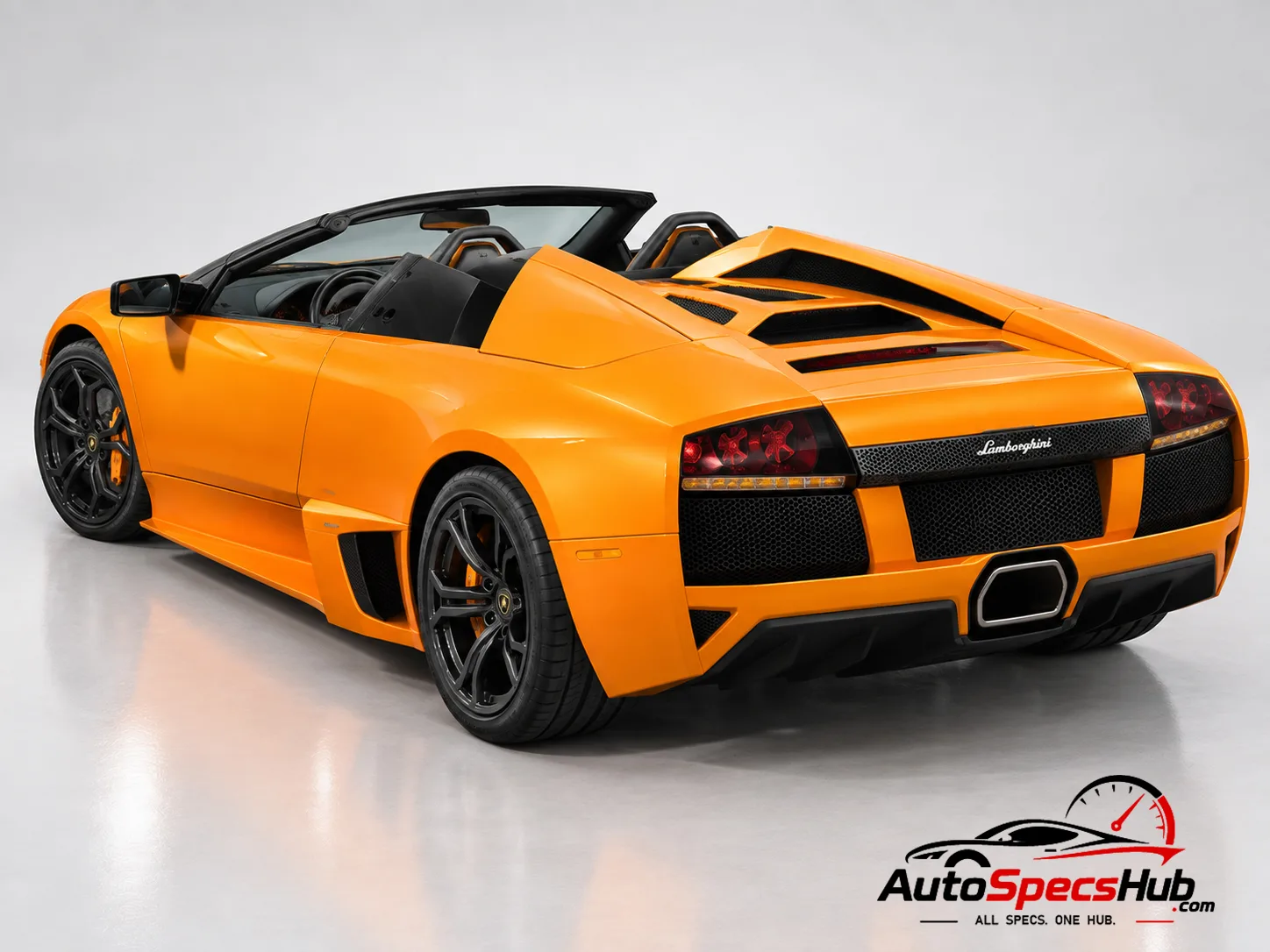 2007 Lamborghini Murciélago LP 640 Roadster rear three-quarter view