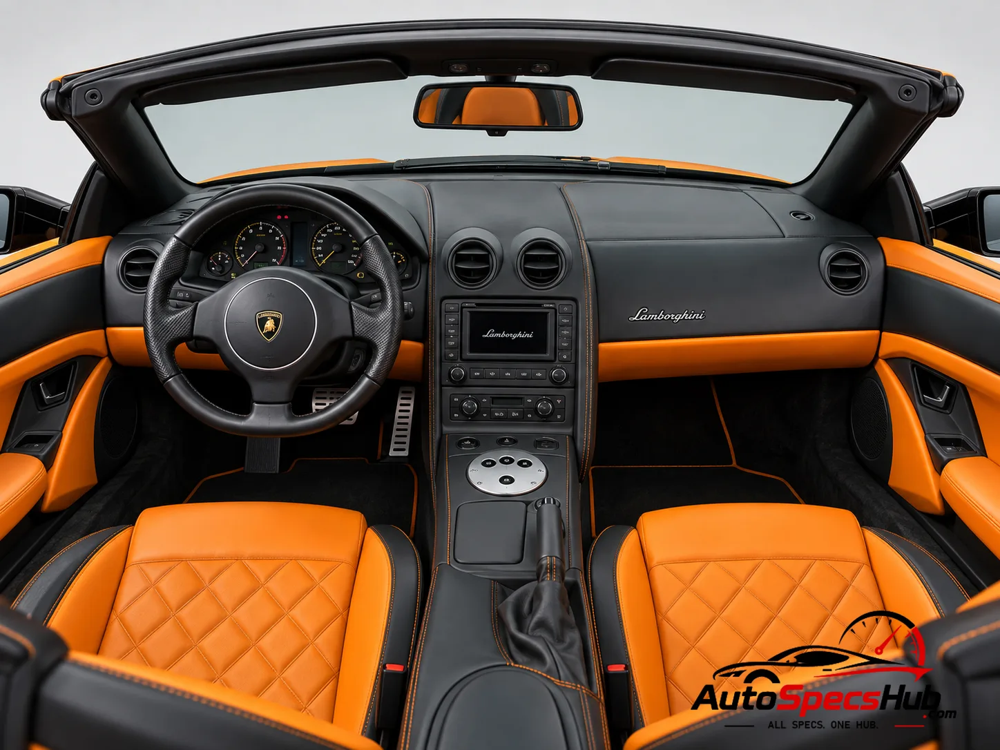 2007 Lamborghini Murciélago LP 640 Roadster interior cockpit and seats