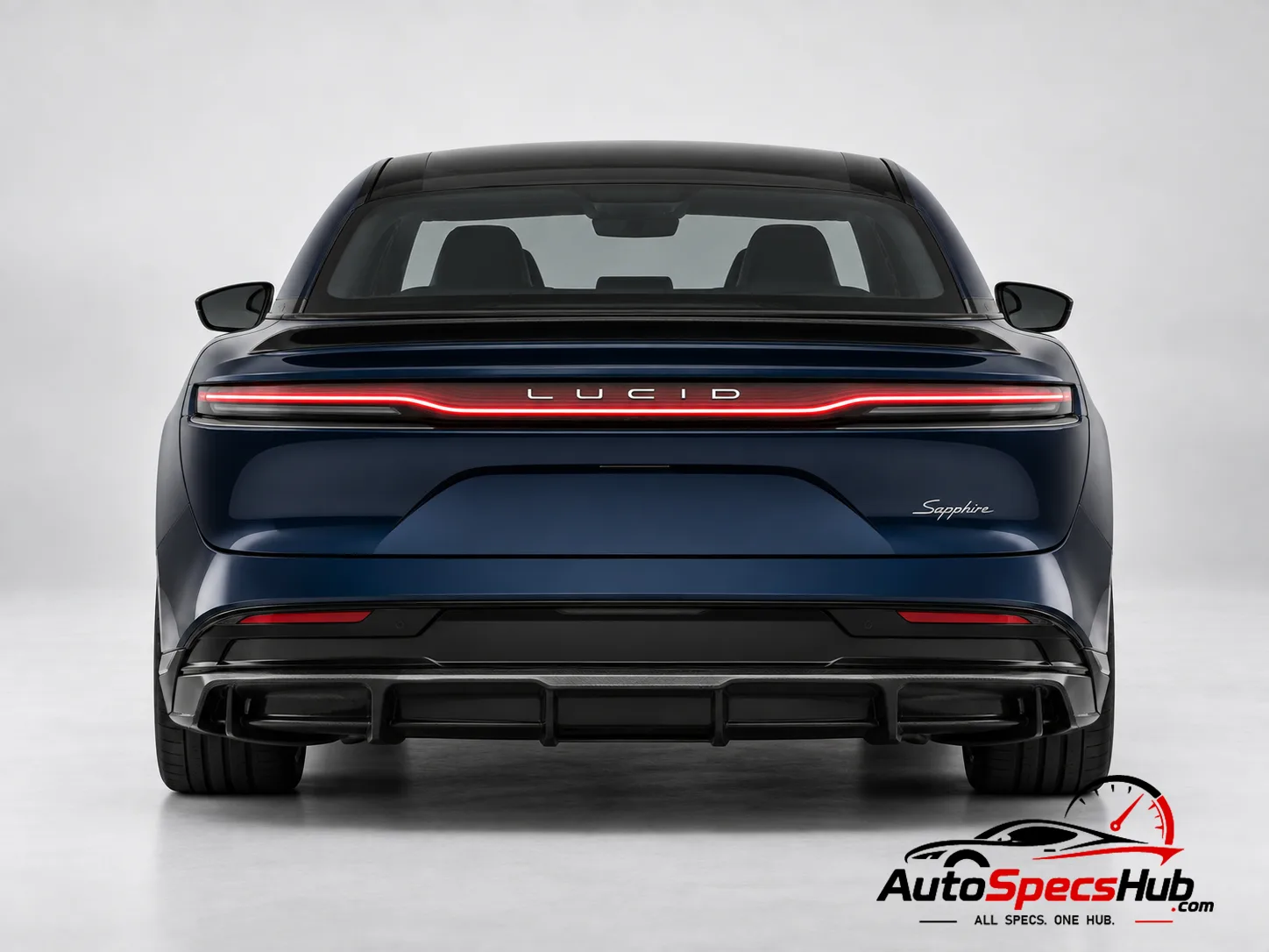 2023 Lucid Air Sapphire rear view