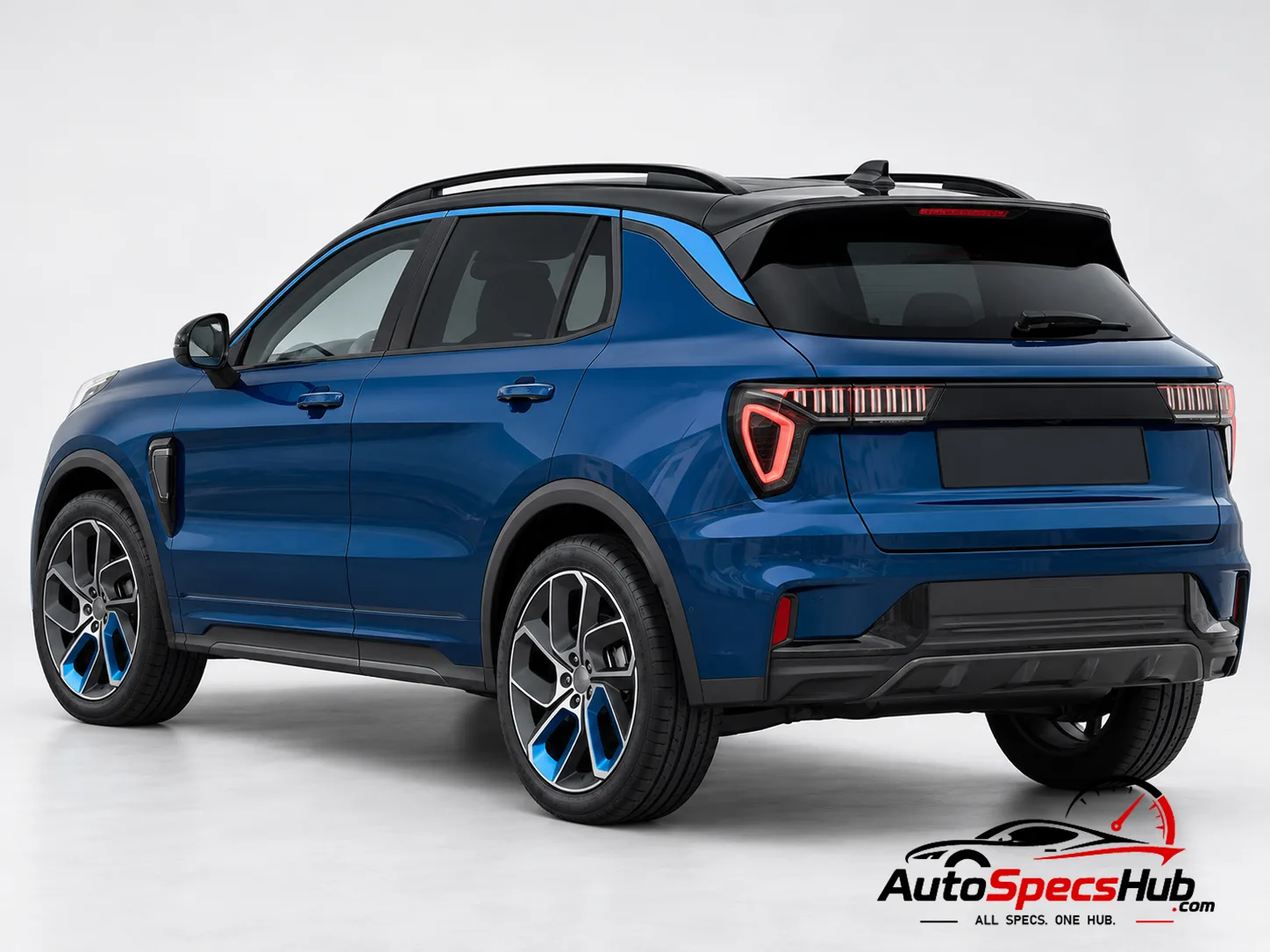 2021 Lynk & Co 01 PHEV rear three-quarter view
