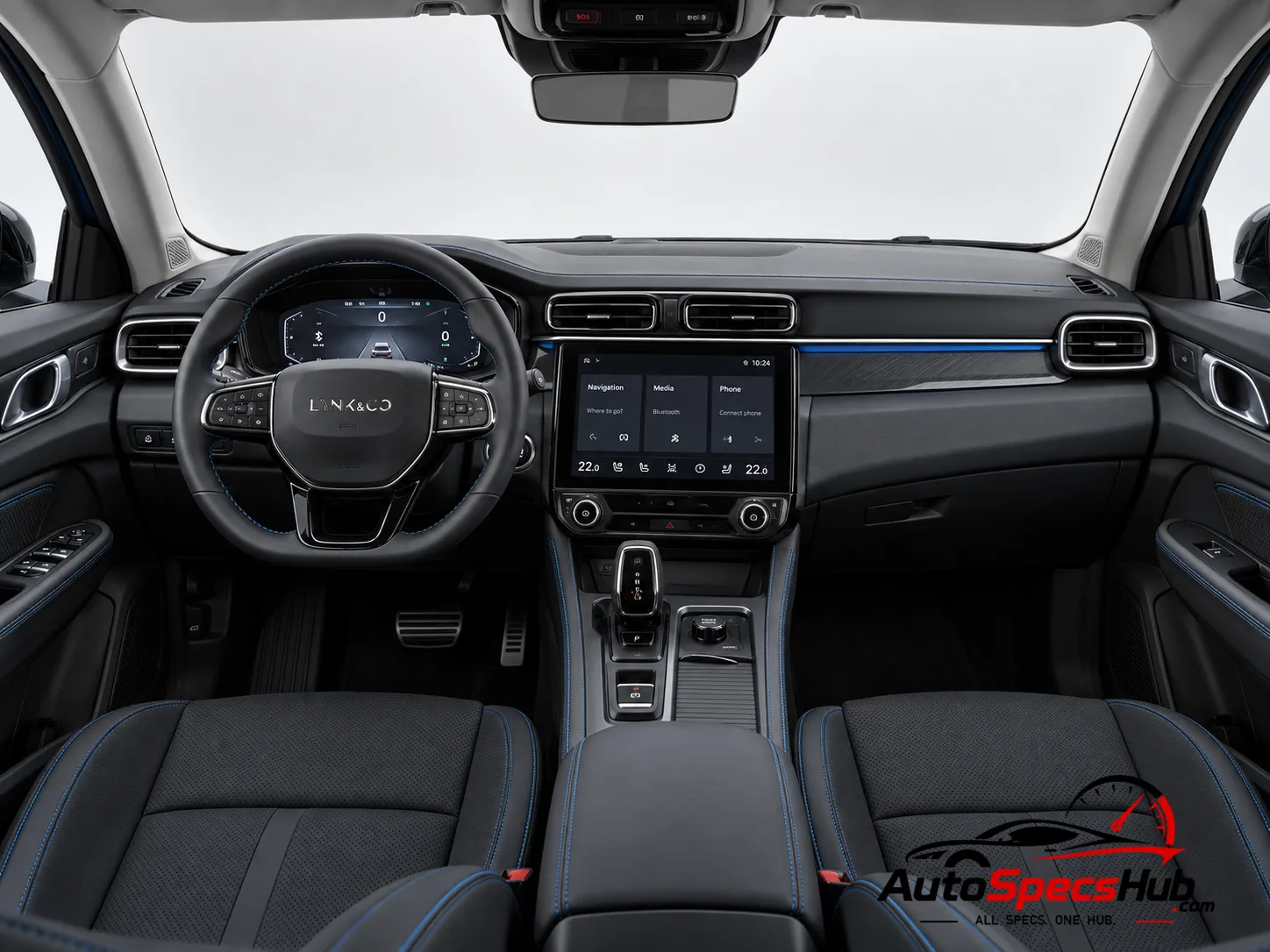 2021 Lynk & Co 01 PHEV interior dashboard and front cabin