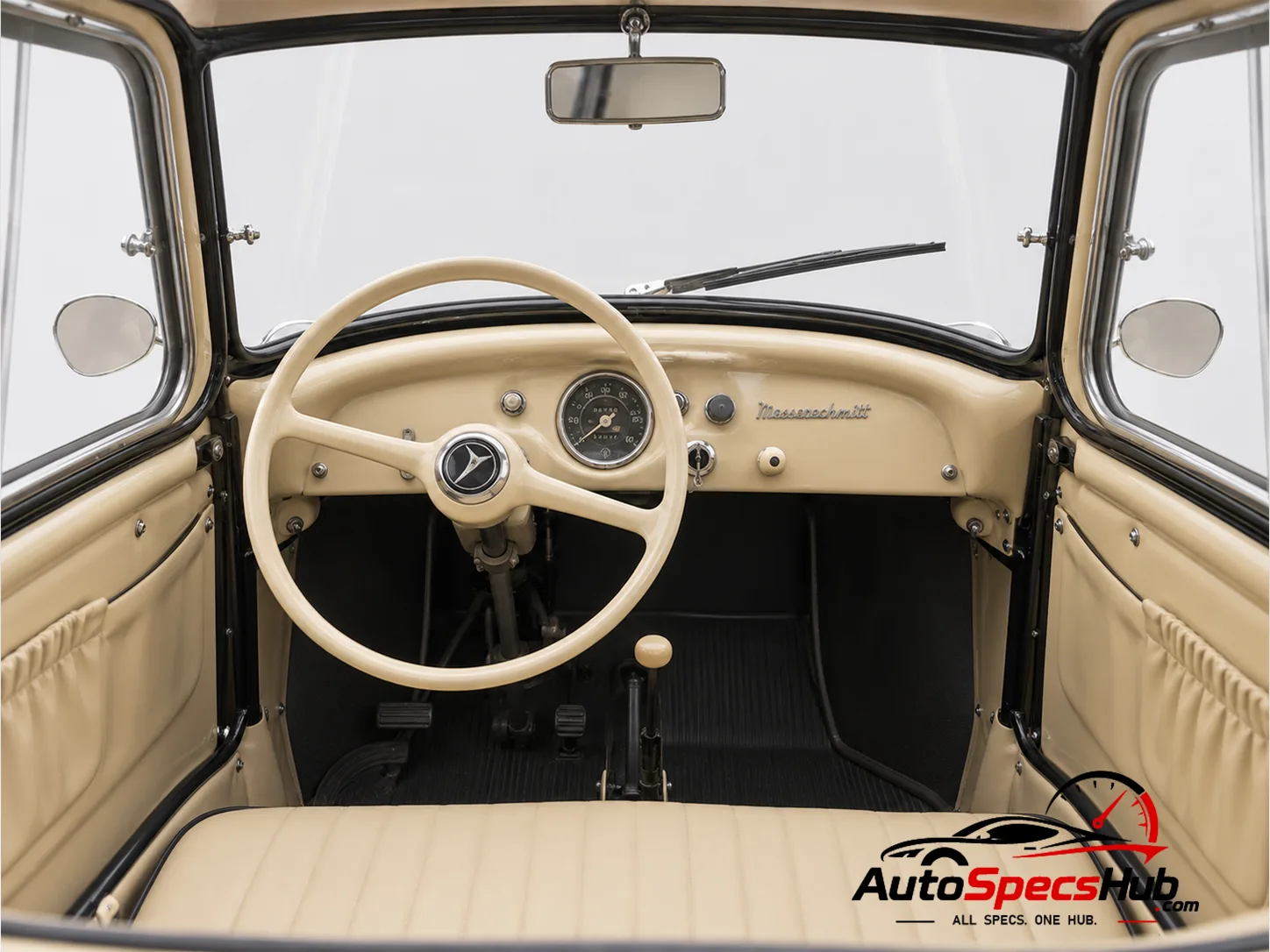 1955 Messerschmitt KR200 interior cockpit and seats