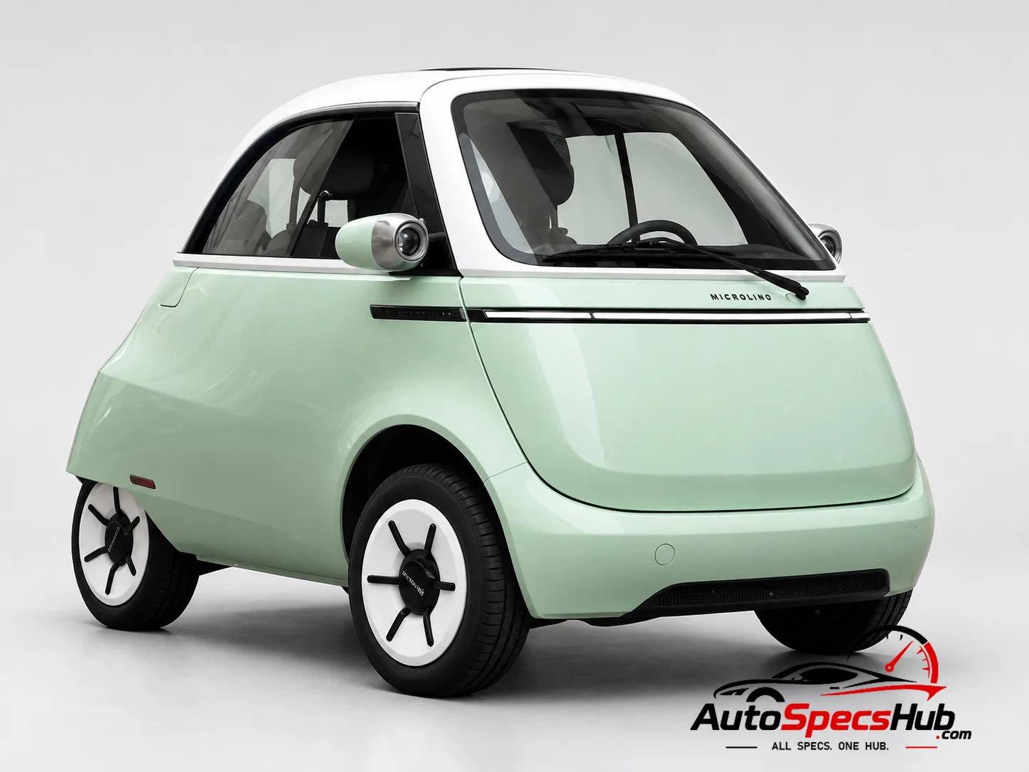2022 Micro Microlino 5.5 kWh front three-quarter view