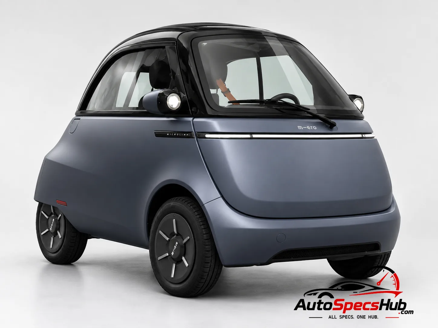 2022 Micro Microlino 10.5 kWh front three-quarter view