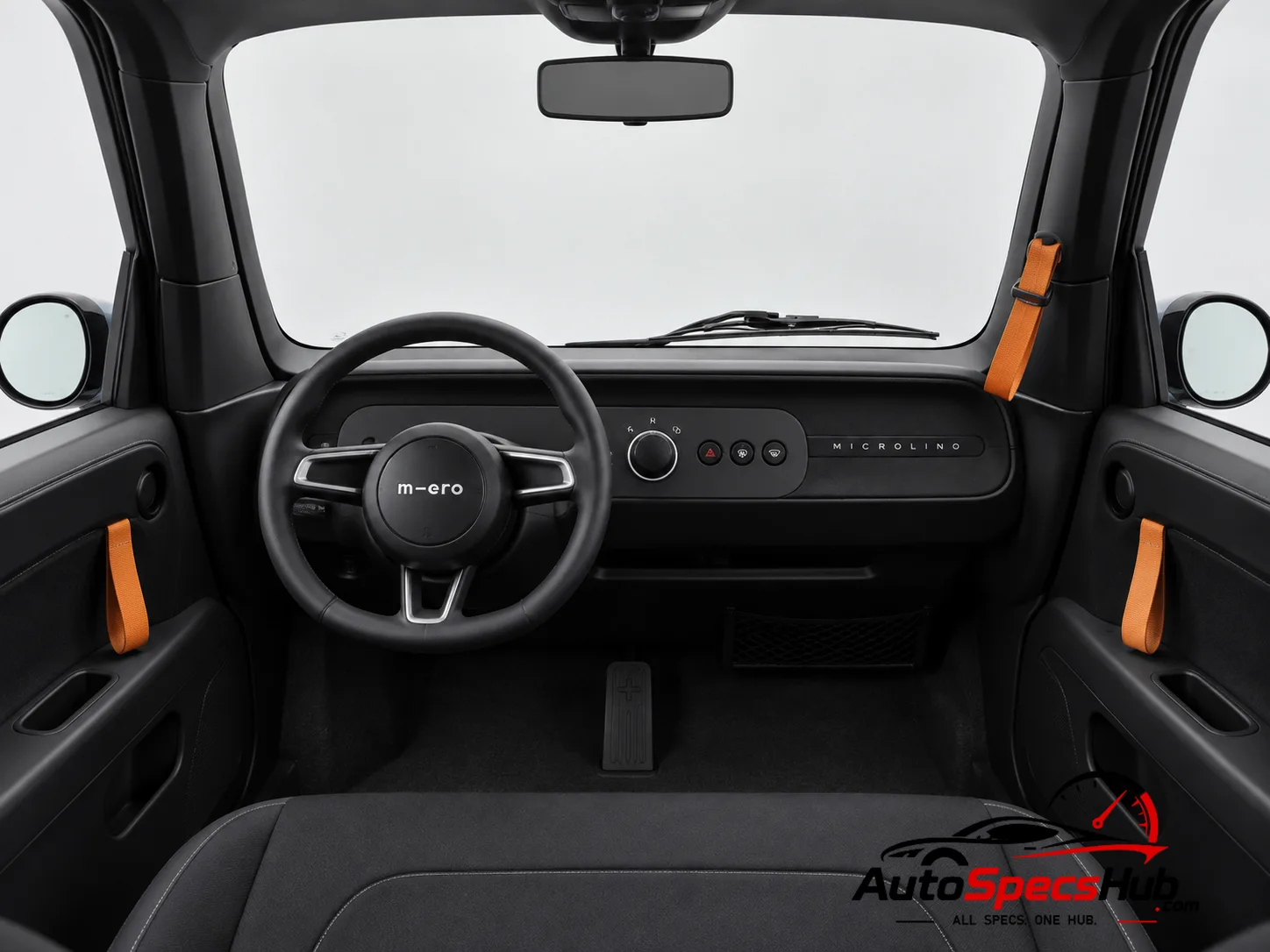 2022 Micro Microlino 10.5 kWh interior dashboard and front cabin