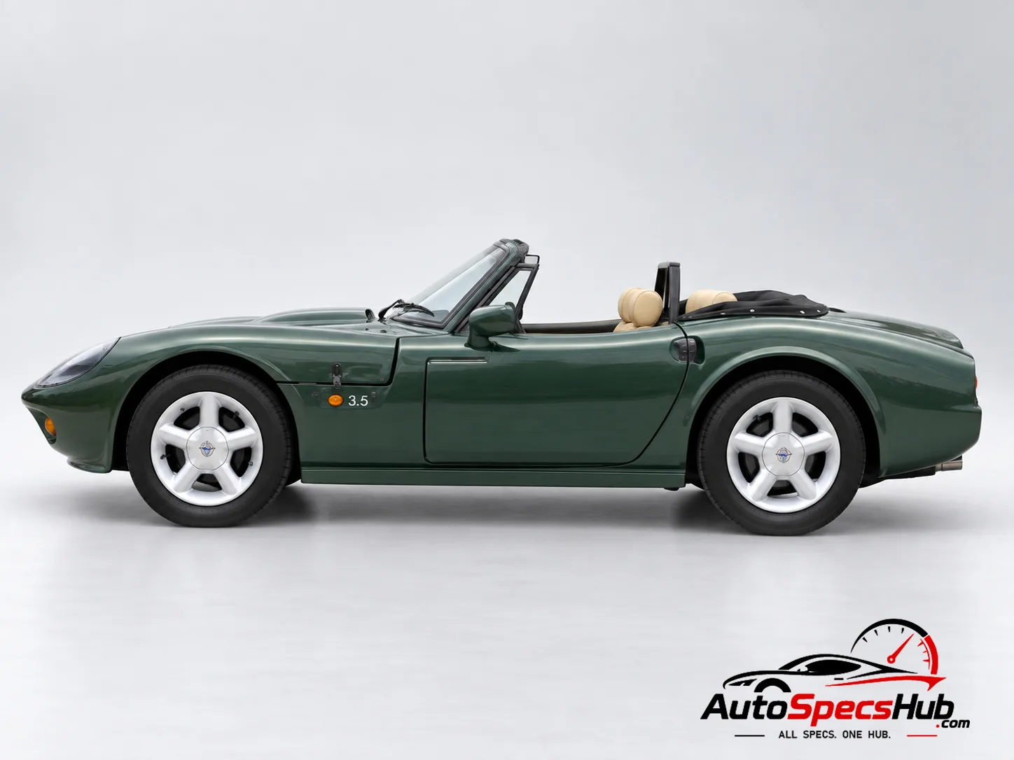 1986 Marcos Mantula 3.5 V8 EFI Spyder side profile
