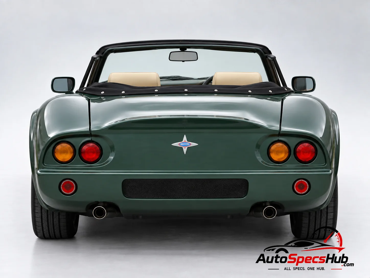 1986 Marcos Mantula 3.5 V8 EFI Spyder rear view