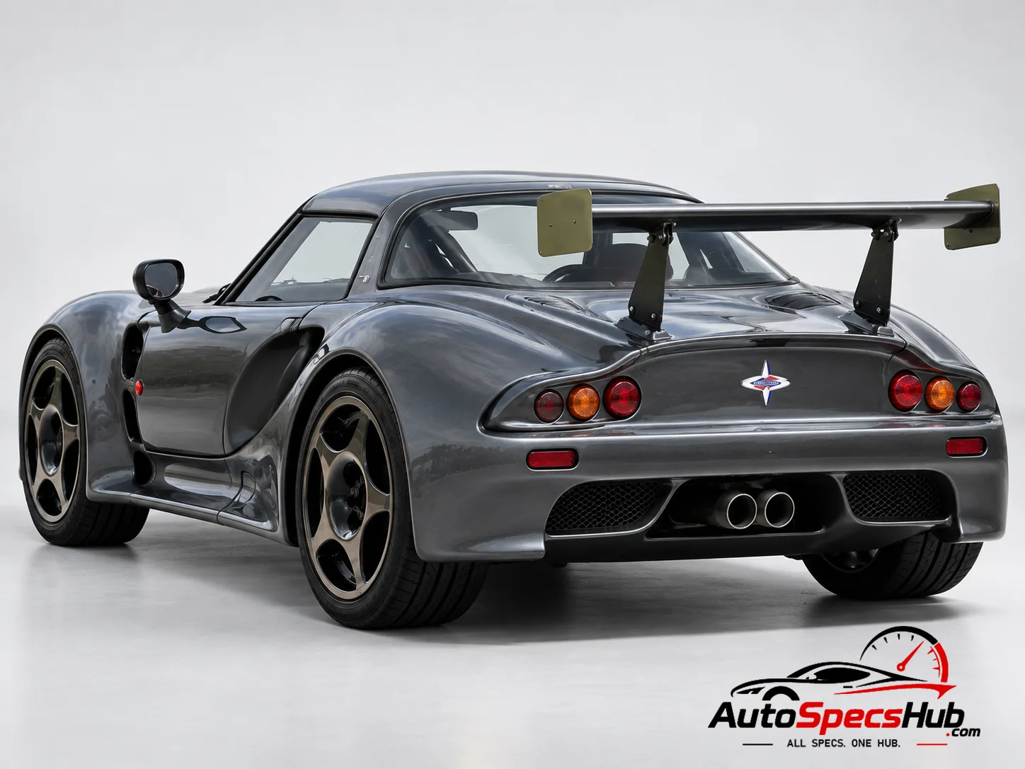 1998 Marcos Mantis GT Coupé rear three-quarter view