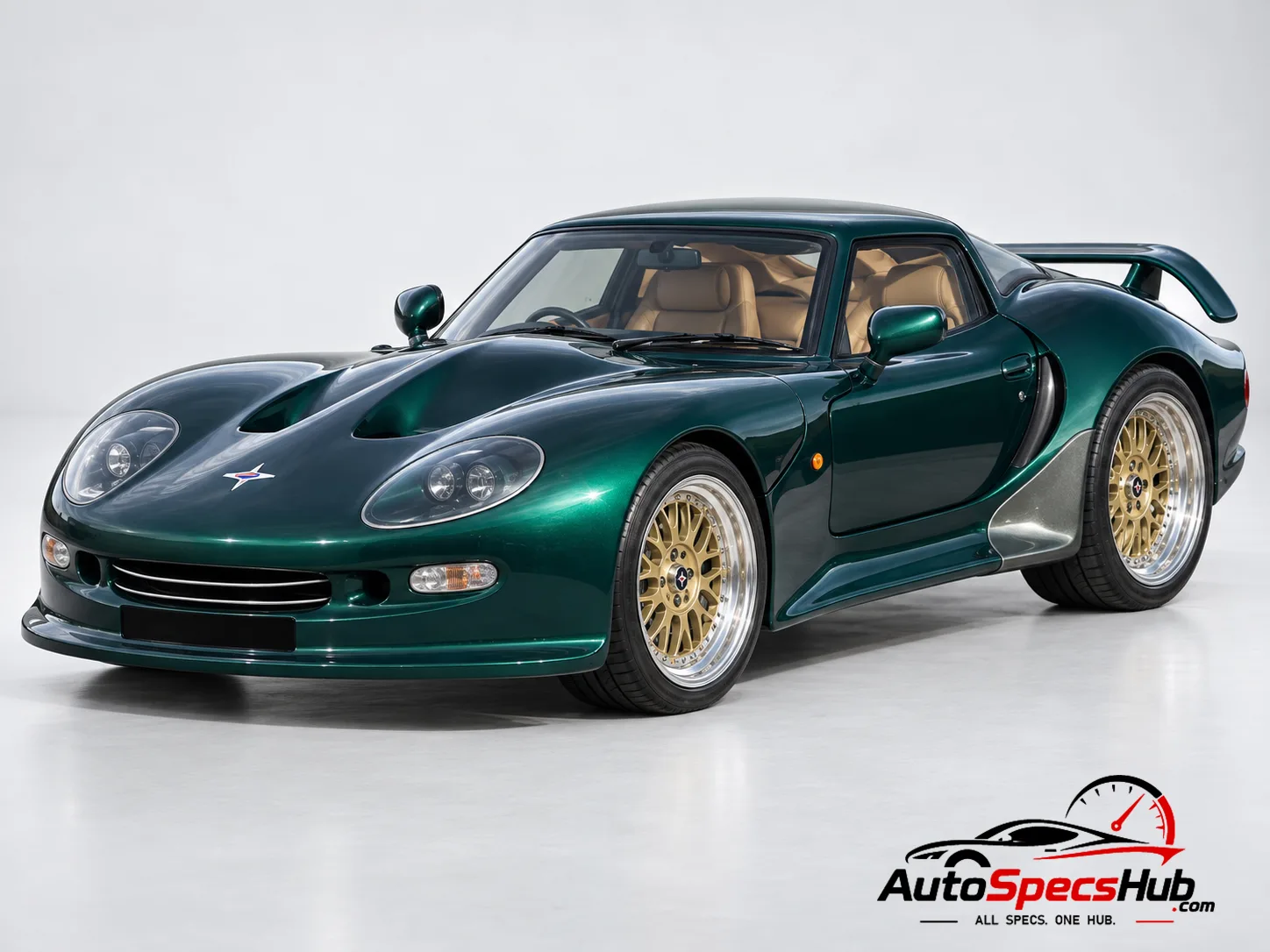 1997 Marcos Mantis Coupé front three-quarter view