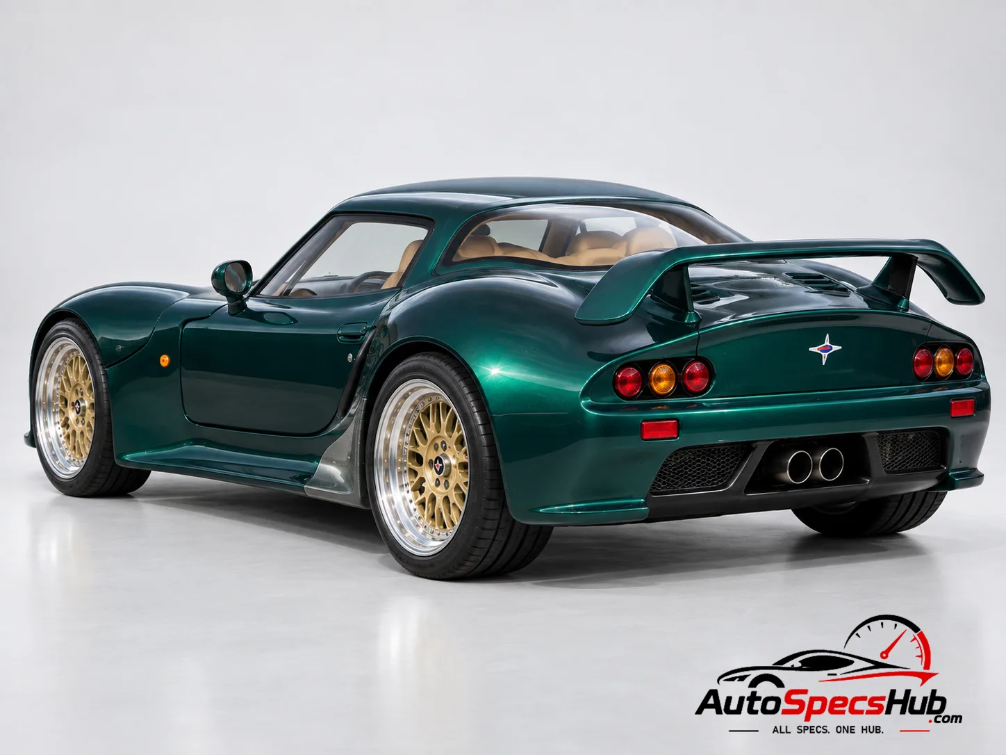 1997 Marcos Mantis Coupé rear three-quarter view