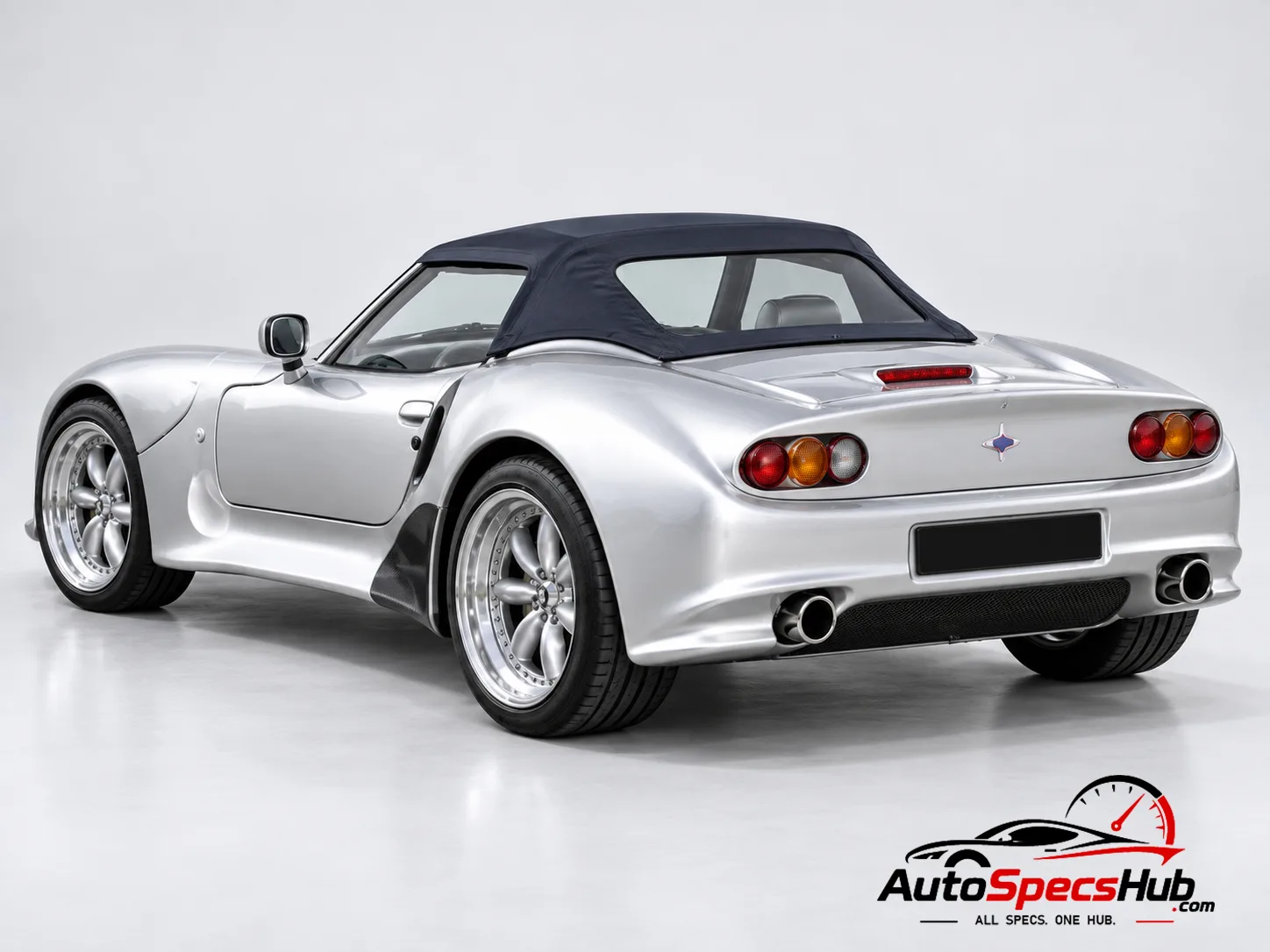 1997 Marcos Mantis Roadster rear three-quarter view