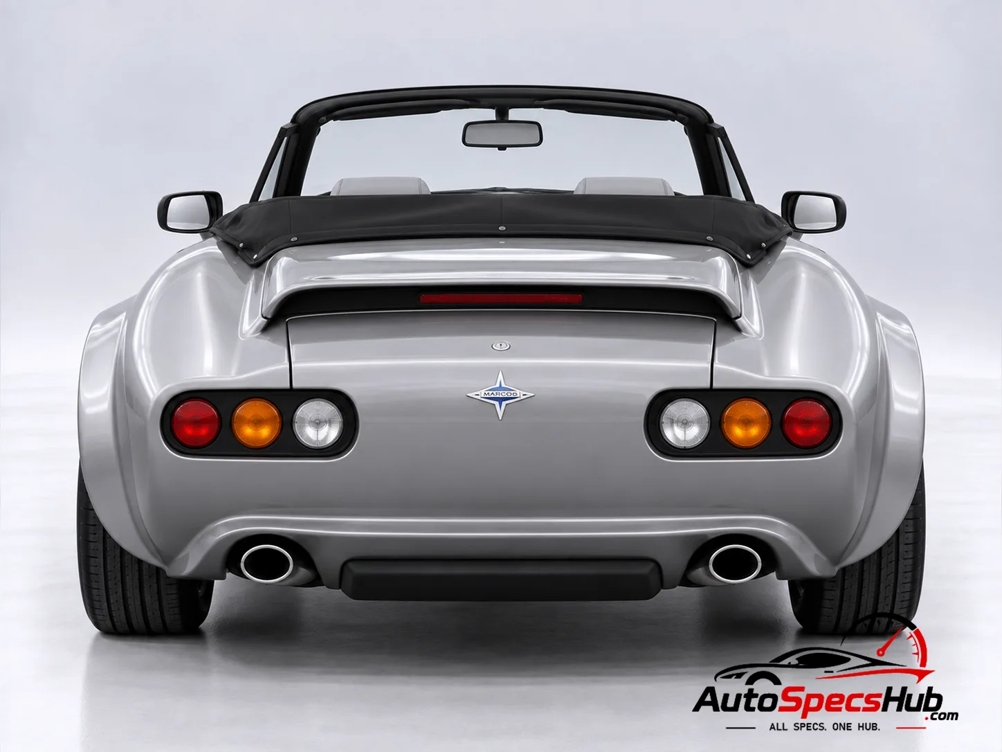 1992 Marcos Mantara 400 Spyder rear view