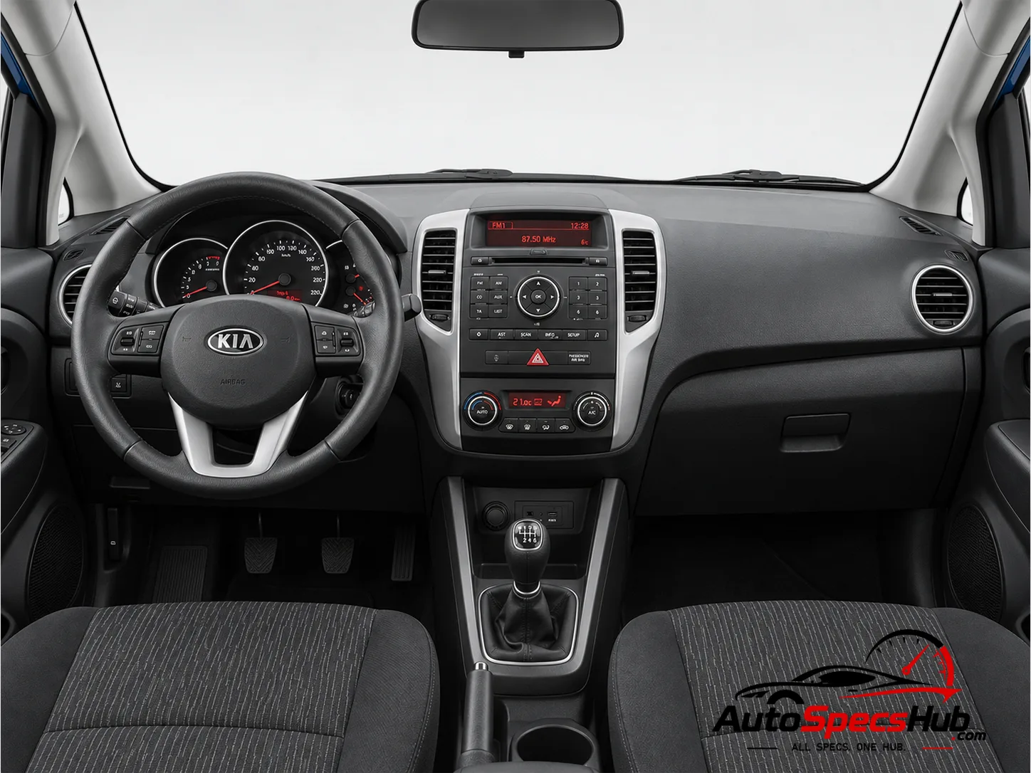 2010 Kia Venga 1.4 CRDi interior dashboard and front cabin