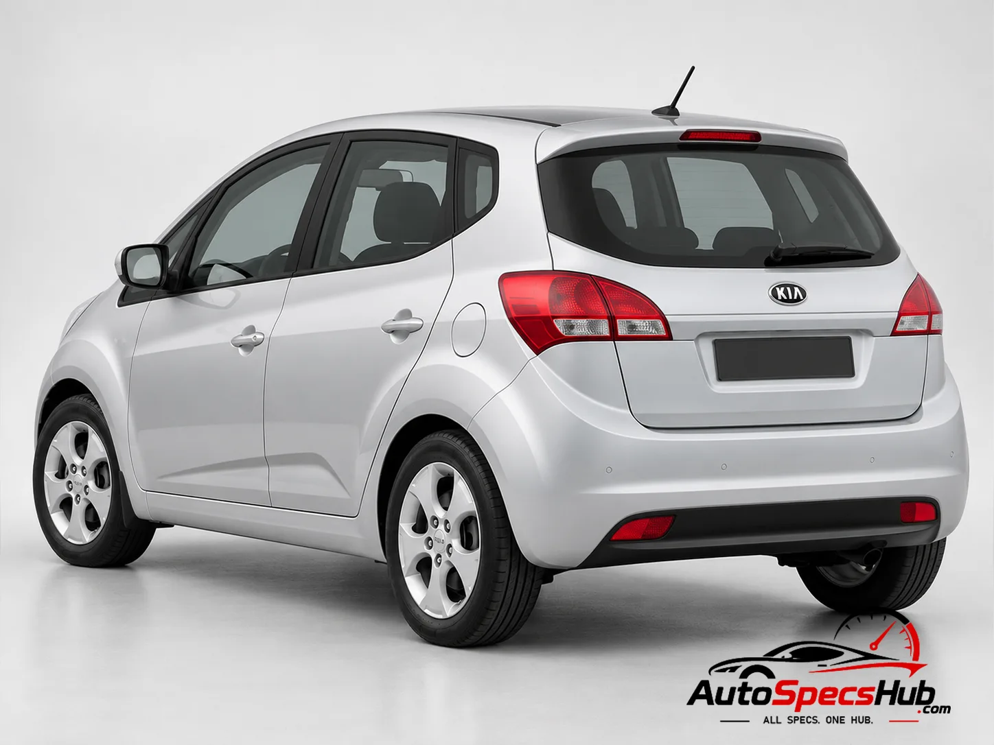 2010 Kia Venga 1.4 CVVT rear three-quarter view