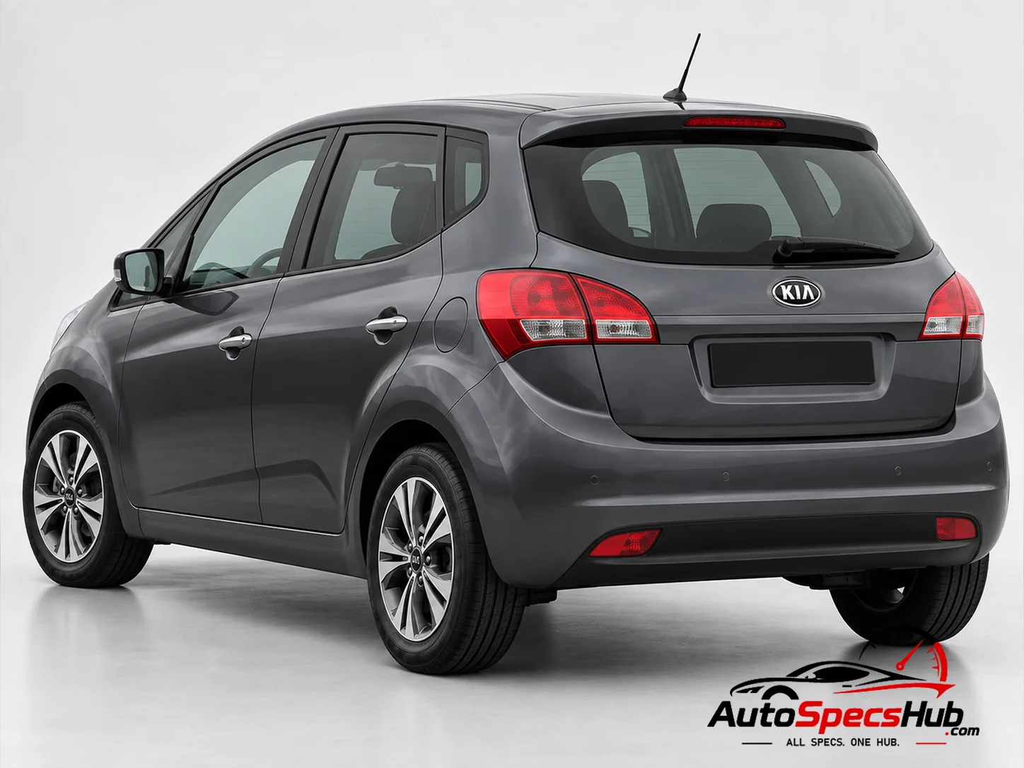 2015 Kia Venga 1.4 rear three-quarter view