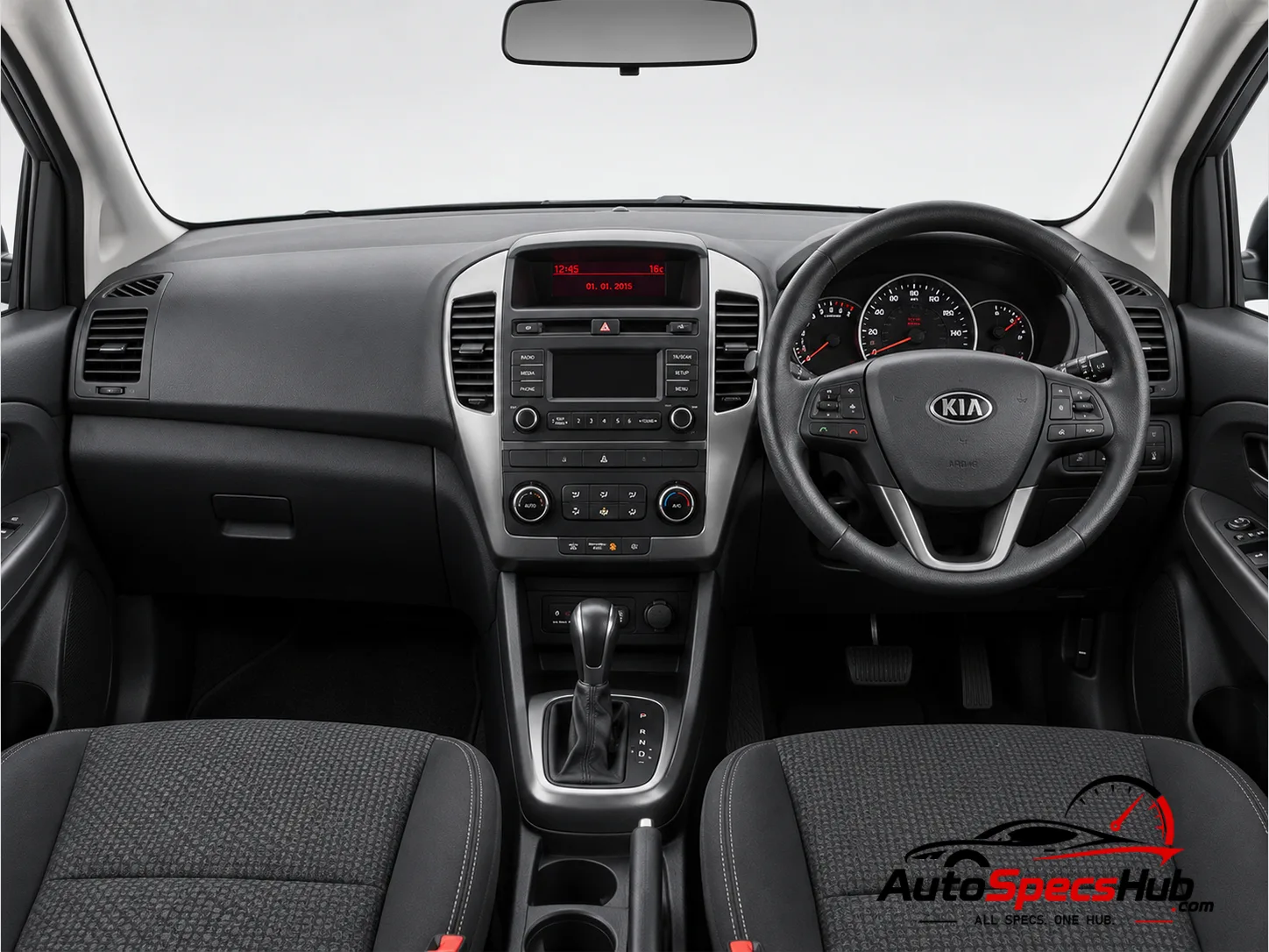 2015 Kia Venga 1.4 interior dashboard and front cabin