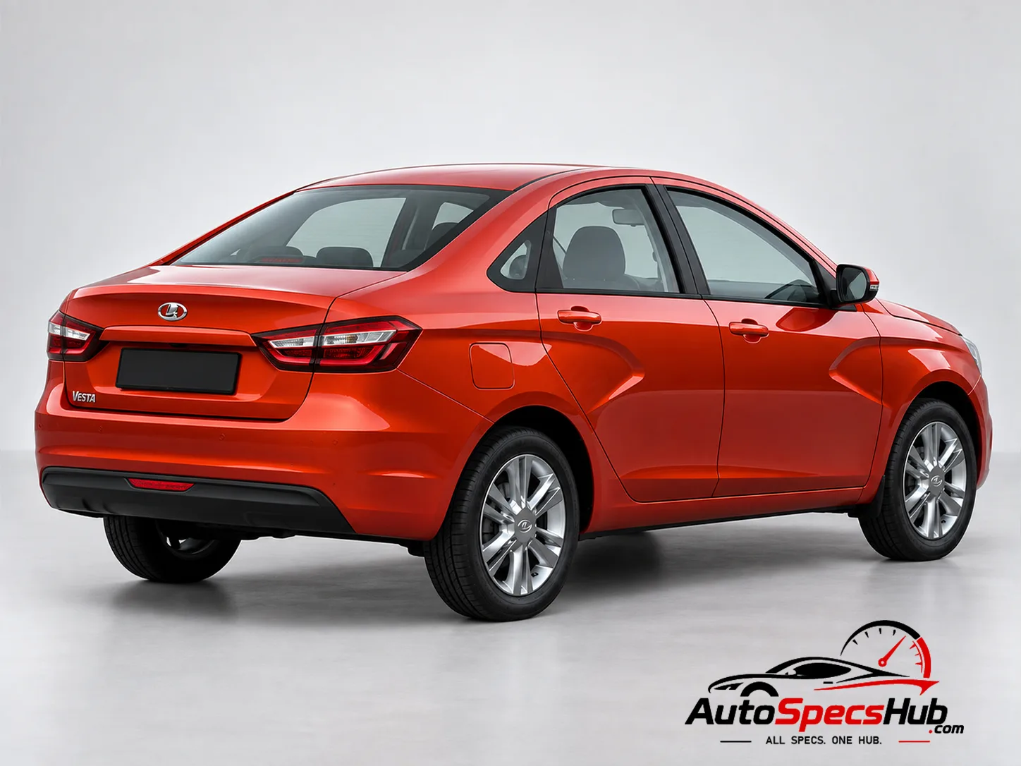 2017 Lada Vesta 1.6 16v rear three-quarter view