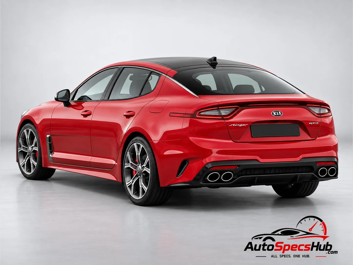 2018 Kia Stinger GT S 3.3 T-GDi V6 rear three-quarter view