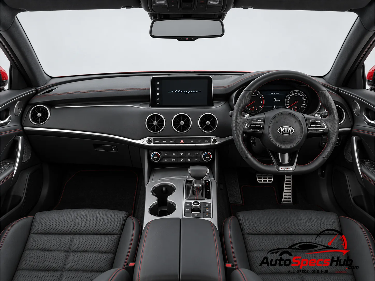 2018 Kia Stinger GT S 3.3 T-GDi V6 interior dashboard and front cabin