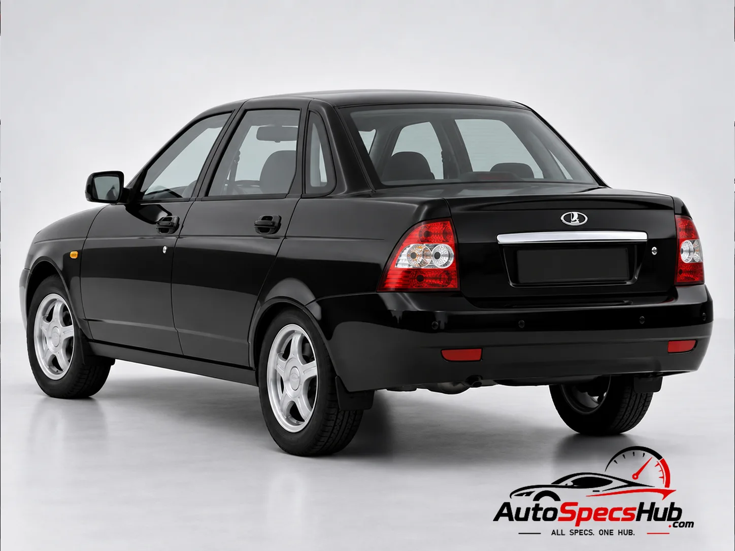 2007 Lada Priora 2170 rear three-quarter view