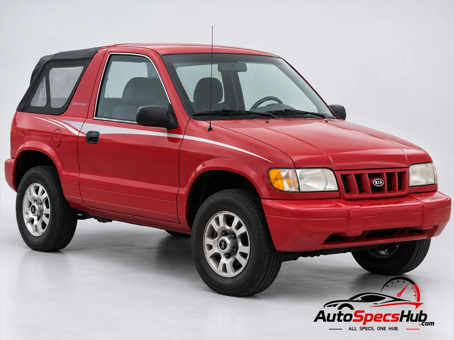 2000 (JA) Kia Sportage Soft Top front three-quarter view