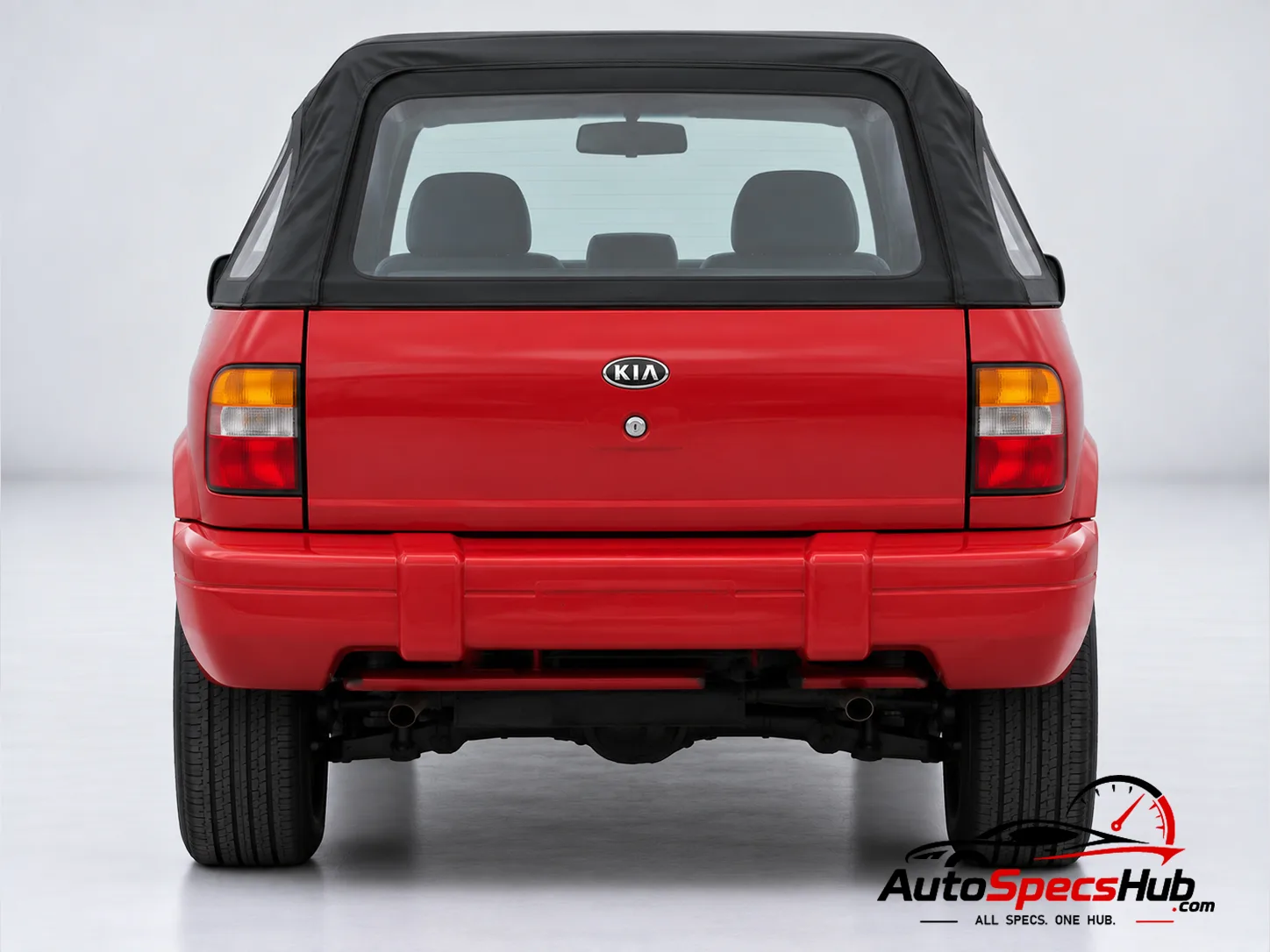 2000 (JA) Kia Sportage Soft Top rear view