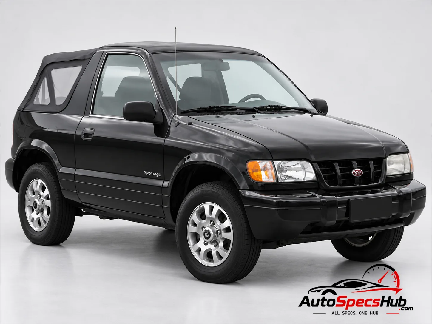2002 (JA) Kia Sportage 2.0 16v Soft Top front three-quarter view