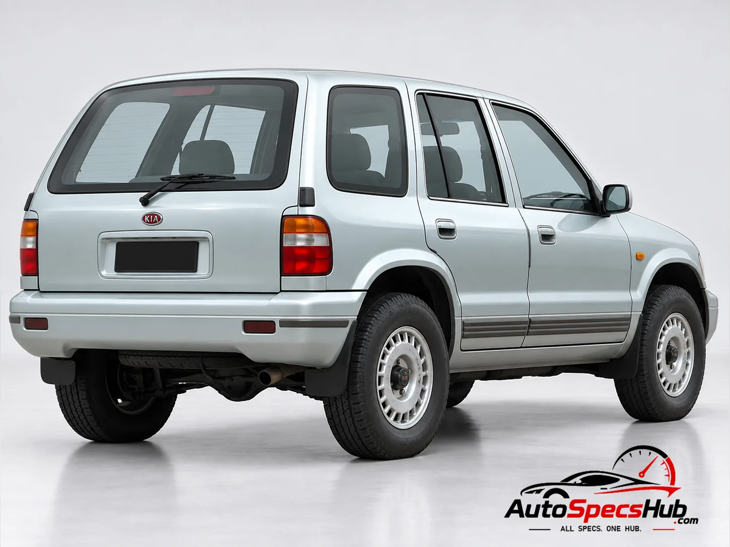 1994 (JA) Kia Sportage DOHC rear three-quarter view